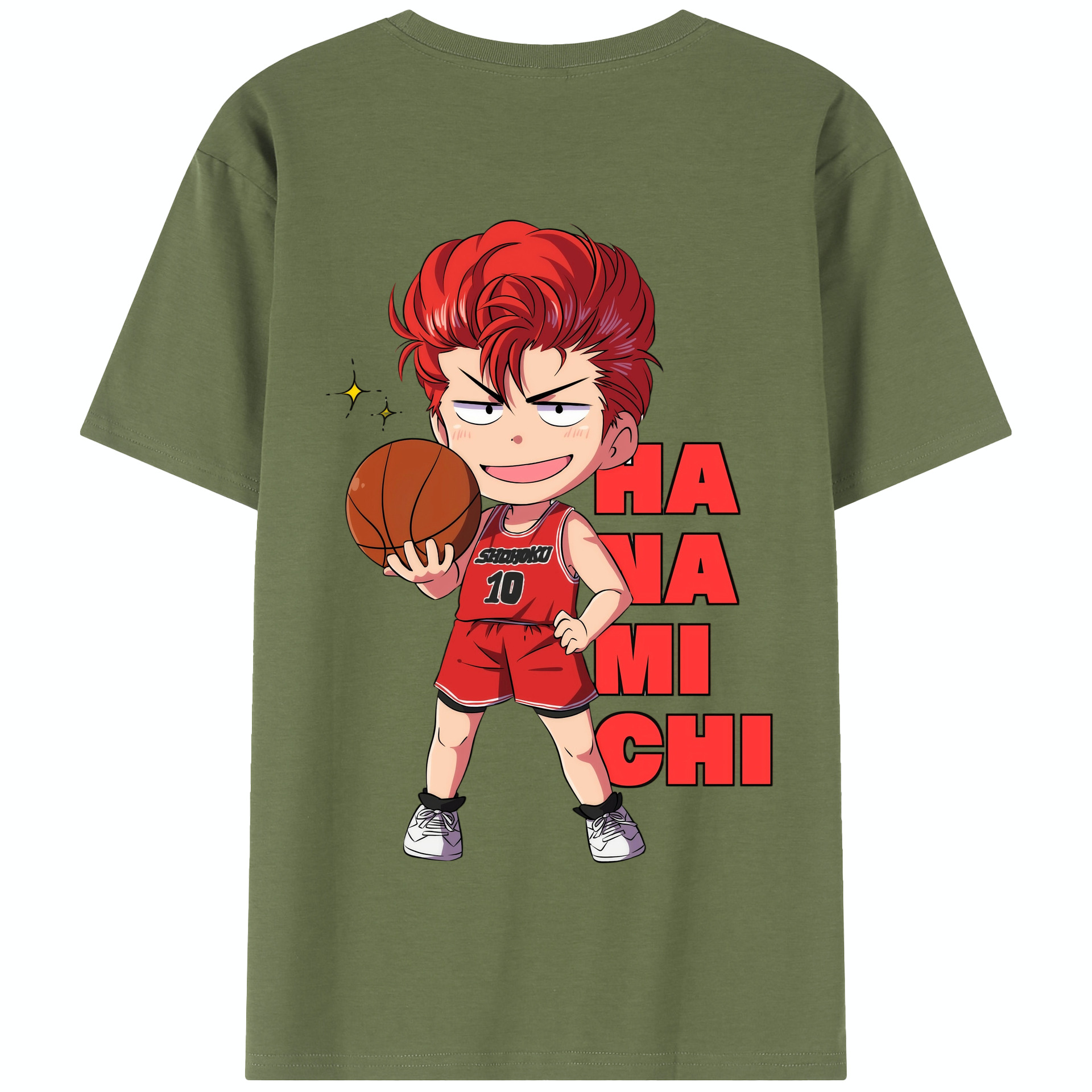 SLAM DUNK／スラムダンク 綿100％半袖Tシャツ（背面プリント）